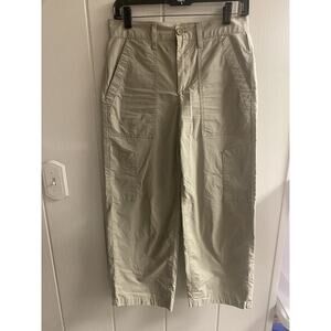 AGOLDE Daria Utility Pant Cargo Ankle Cropped Wide Straight Leg Duffle, Size 24